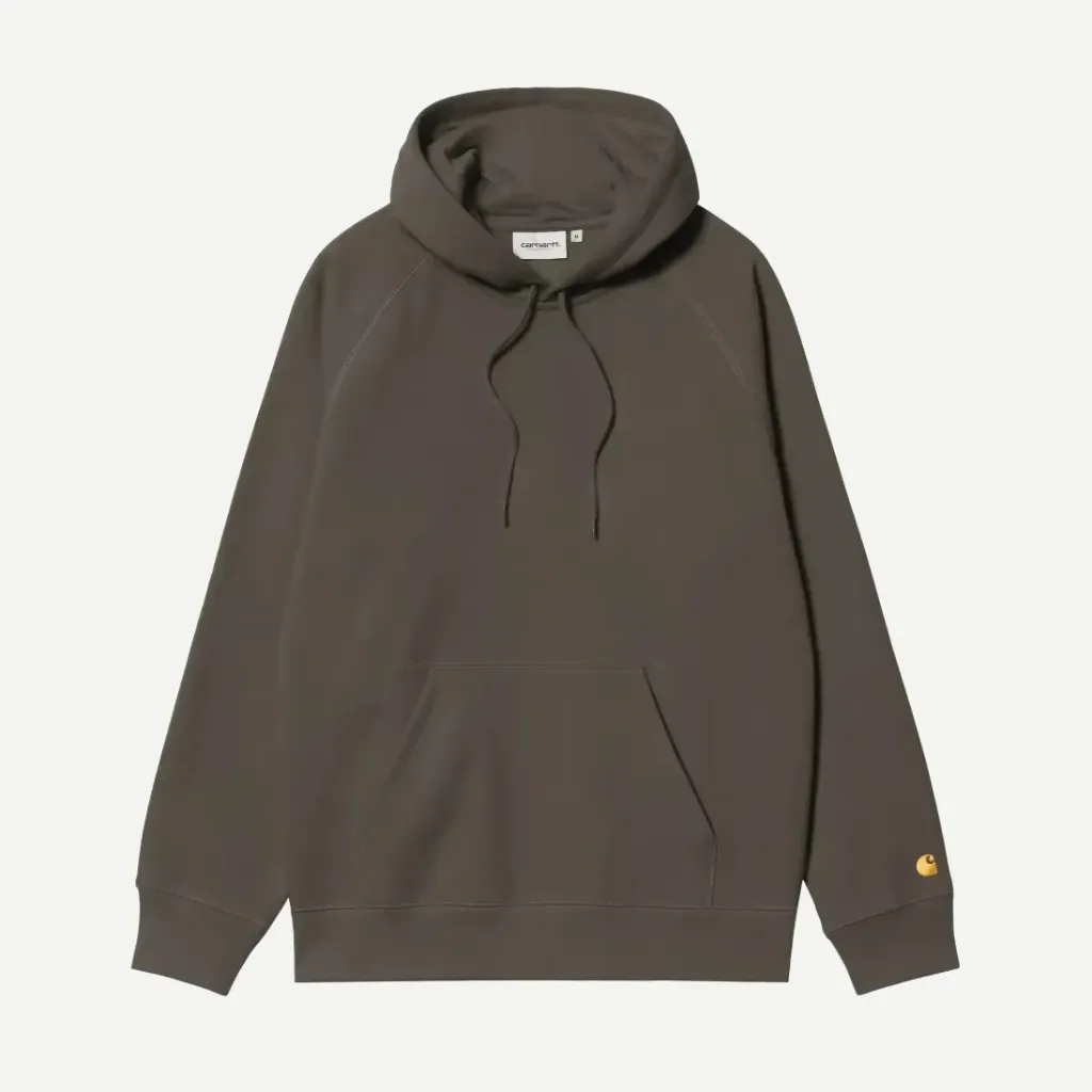 Hooded Chase Sweat "Shungite / Gold" - I033661_3X9_XX