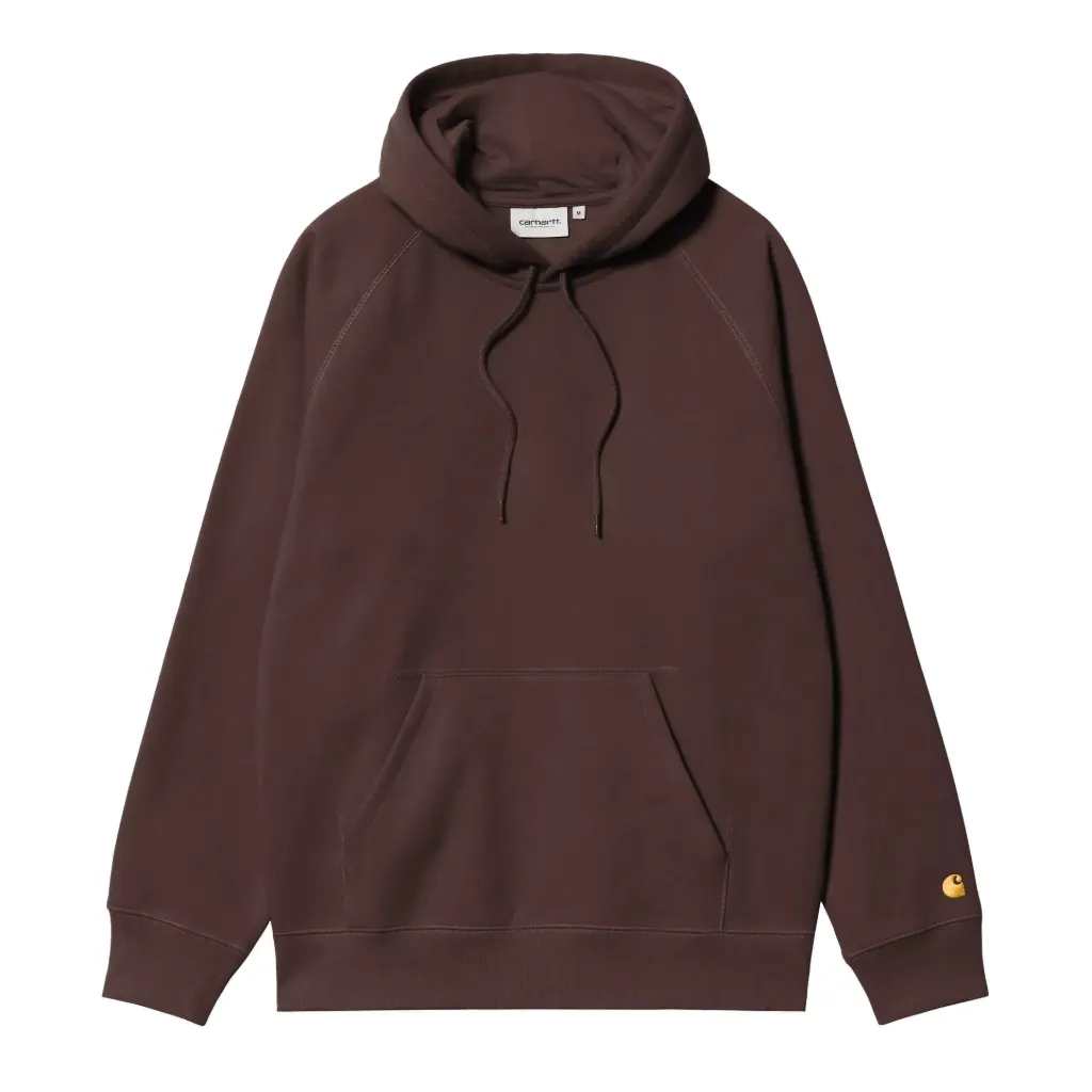 Hooded Chase Sweat "Palisander / Gold"
