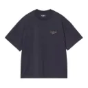 S/S Signature Script Tee-Shirt "Dark Navy / WIP Dusty H"