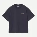 S/S Signature Script Tee-Shirt "Dark Navy / WIP Dusty H" - I033828_3Z6_XX