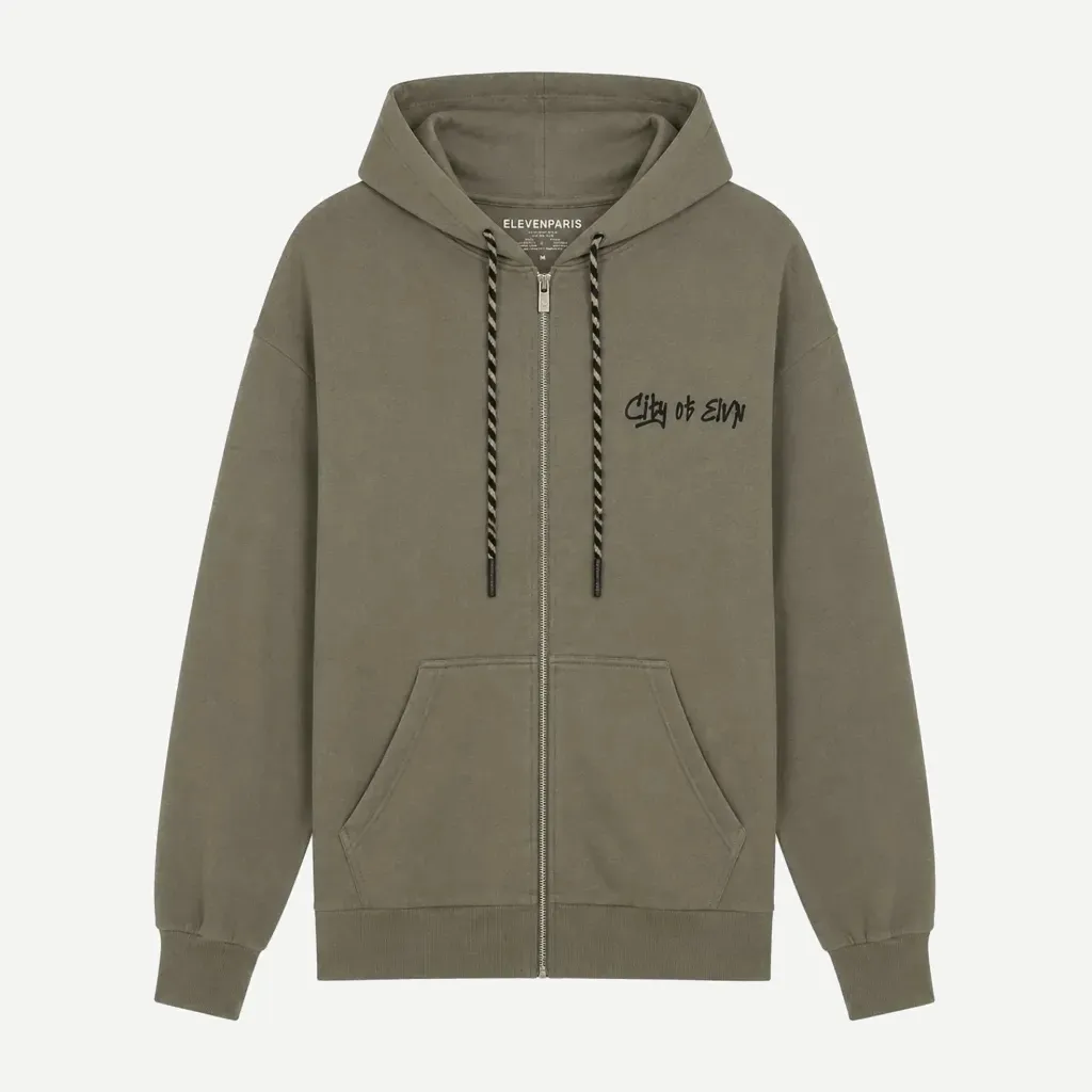 [THEODORALAURIER] Sweatshirt Zippé Kids THEODORA "Laurier" (12Y)