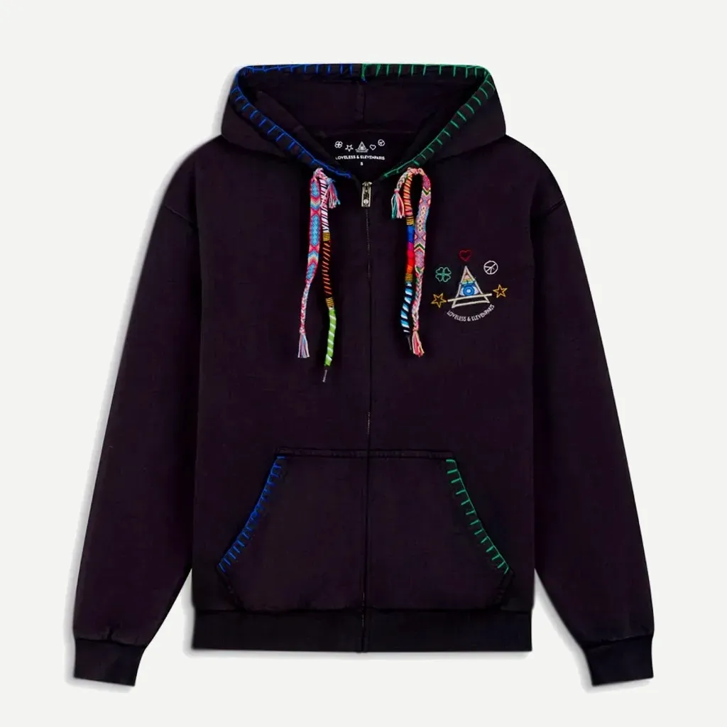 [MOONBLACK] Sweatshirt Zippé Kids MOON "Black" (XS)