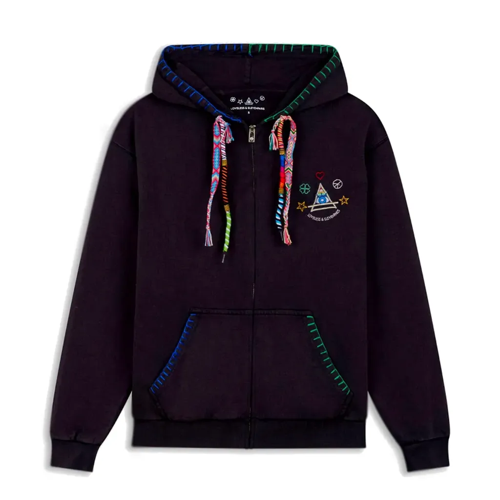 Sweatshirt Zippé Kids MOON "Black"