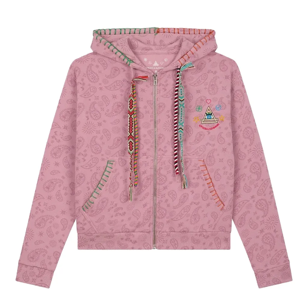 Sweat Zippé Kids NELIOT "Rose / Bandana"