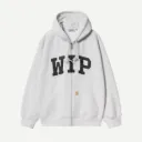Hooded WIP Sweat Jacket "Ash Heather / Stone Washed" - I034691_482_06