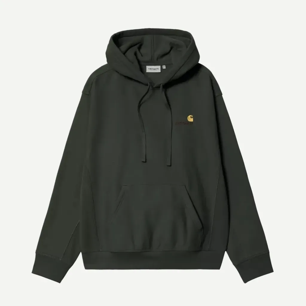 Hooded American Script Sweatshirt "Raven" - I028279_3T6_XX
