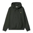 Hooded American Script Sweatshirt "Raven"
