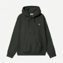 Hooded American Script Sweatshirt "Raven" - I028279_3T6_XX