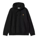 Hooded American Script Sweatshirt "Black"