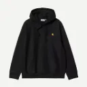 Hooded American Script Sweatshirt "Black"