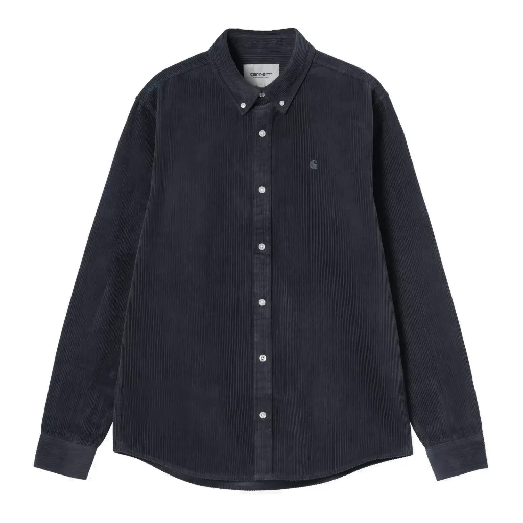 L/S Madison Cord Shirt "Dark Navy"