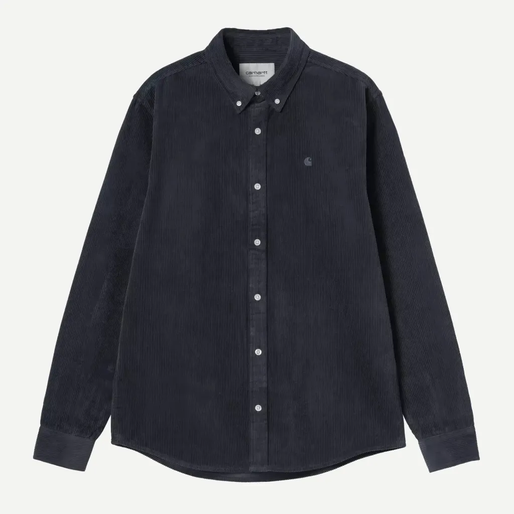 L/S Madison Cord Shirt "Dark Navy" - I029958_1C_XX