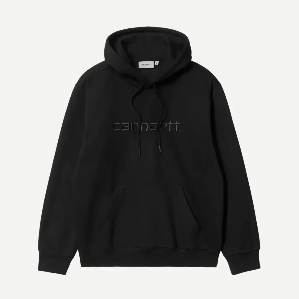 Hooded Carhartt Sweat "Black / Black" - I030547_00E_XX