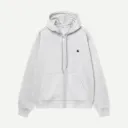 Hooded Mack Sweat Jacket "Ash Heather / Black" - I037102_00O_XX