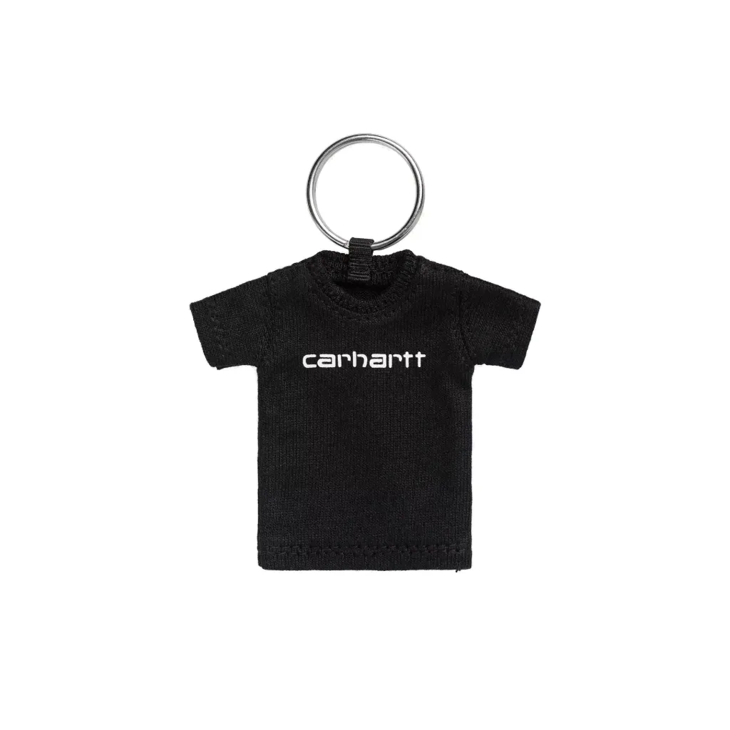 Mini Script Tee-Shirt Keychain "Black"