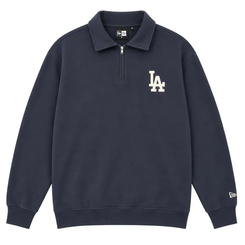 Sweat Quarter Zip New Era L.A. Dodgers "Navy" - 60897465