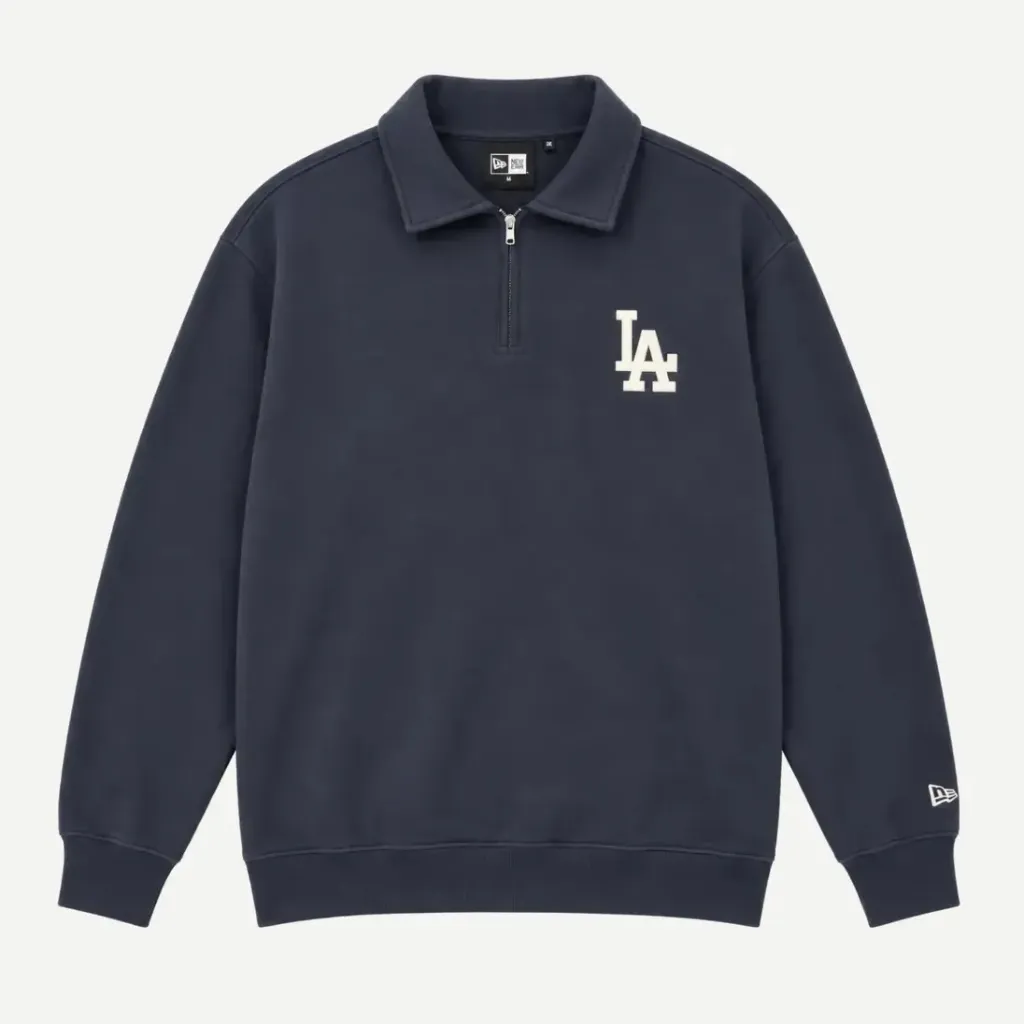 [60897465] Sweat Quarter Zip New Era L.A. Dodgers "Navy" - 60897465 (S)