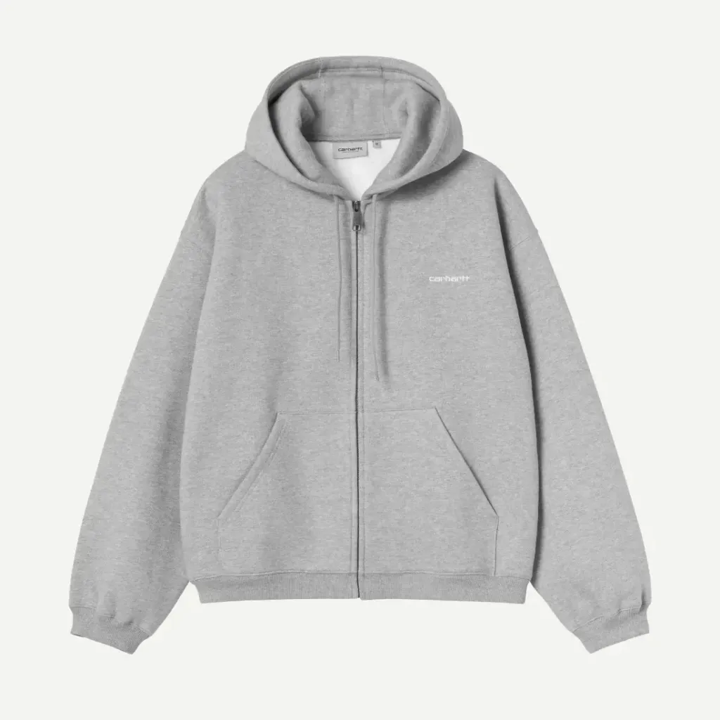 [I037114_00D_XX] Hooded Ebbert Jacket "Grey Heather / White" - I037114_00D_XX (XS)
