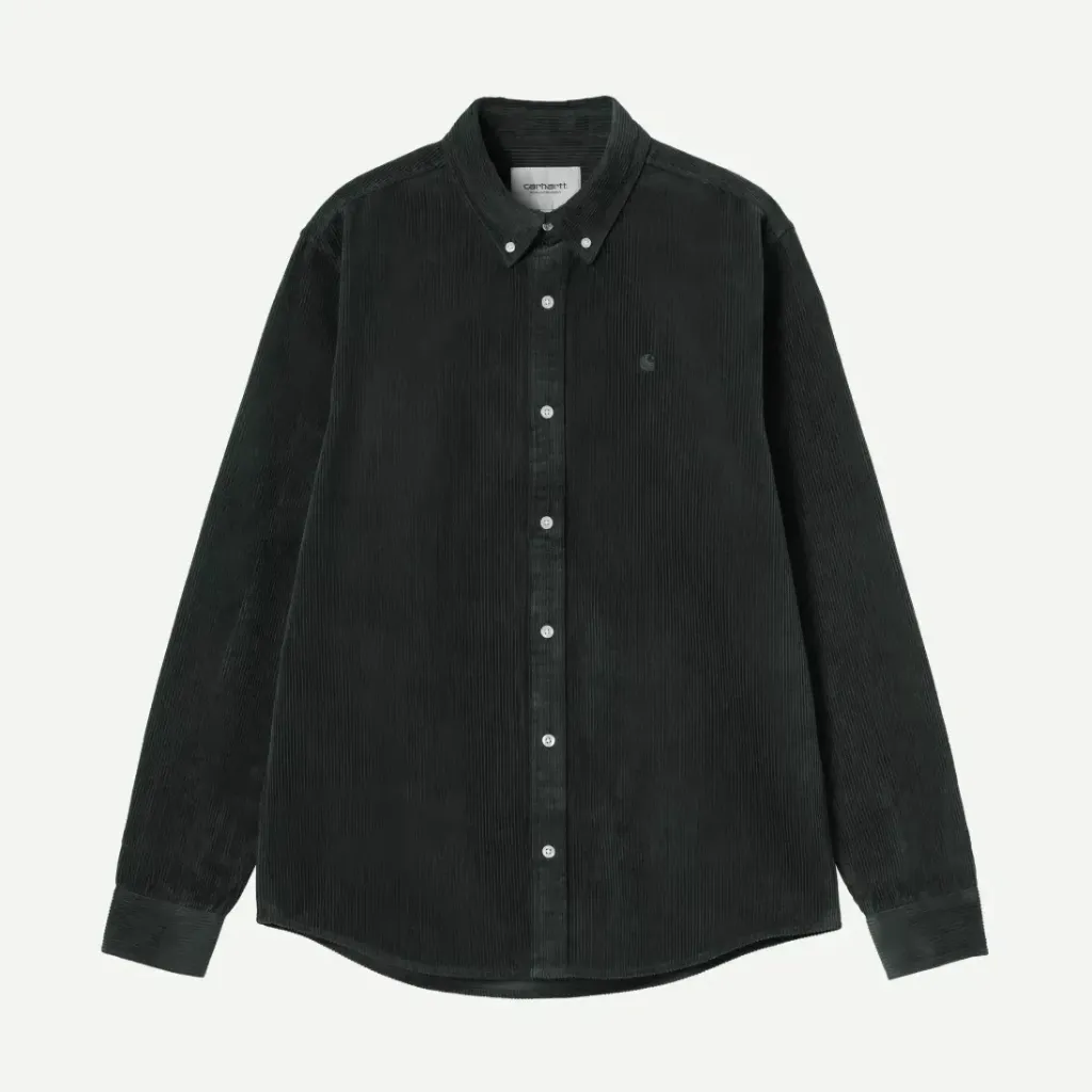 [I029958_3T6_XX] L/S Madison Cord Shirt "Raven" - I029958_3T6_XX (XS)