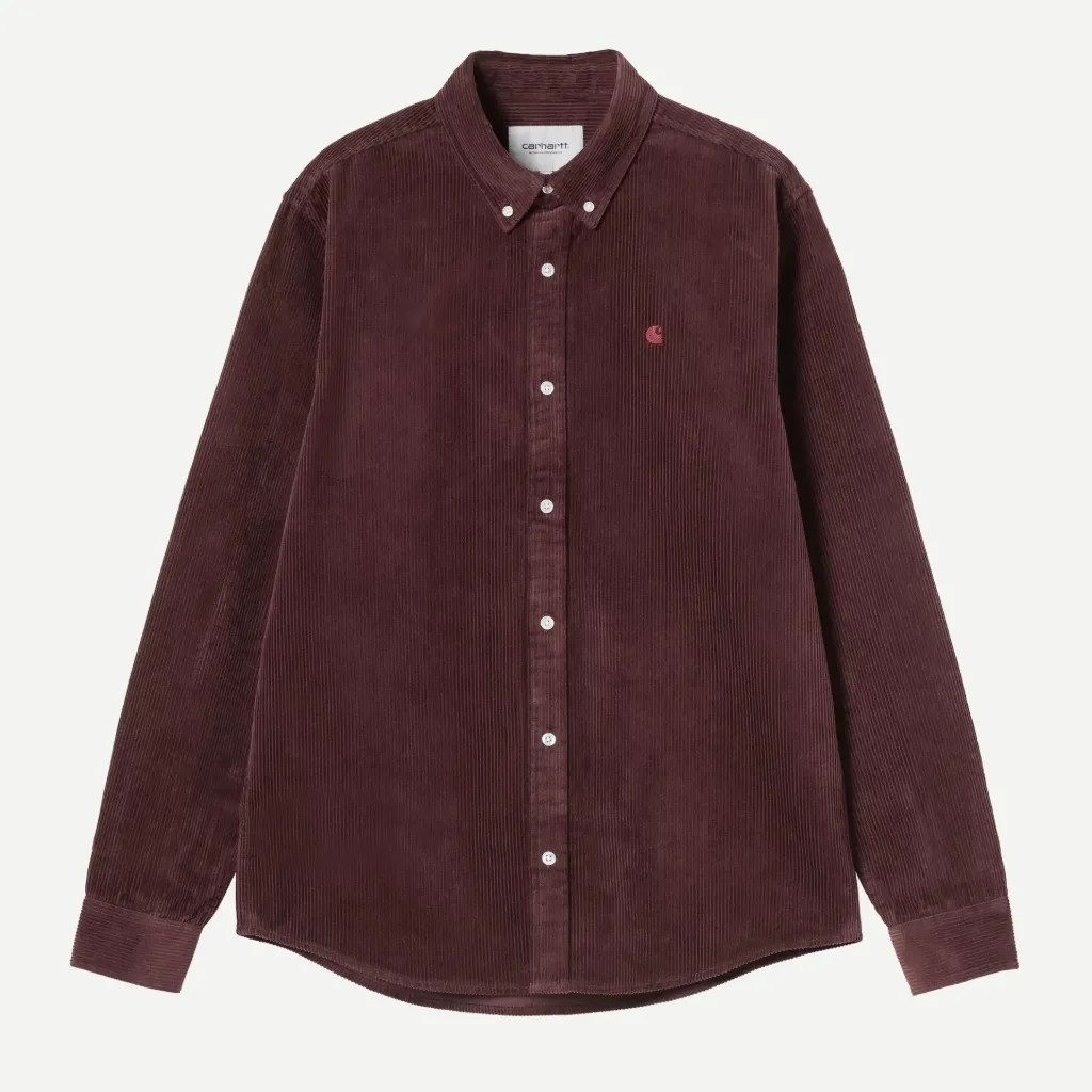 L/S Madison Cord Shirt "Amarone" - I029958_826_XX