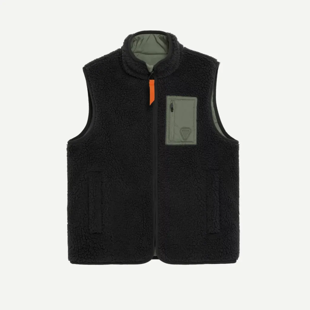 Veste Polaire LITTLE SAKI Kids "Black / Greenish" - LITSAKIBLACK