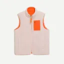 Veste Polaire LITTLE SAKI Kids "Crème / Deep Orange" - LITSAKICREME