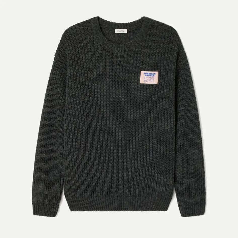 Pull Boule ML Col Rond CYROW "Nomade Chiné" - MCYR18A