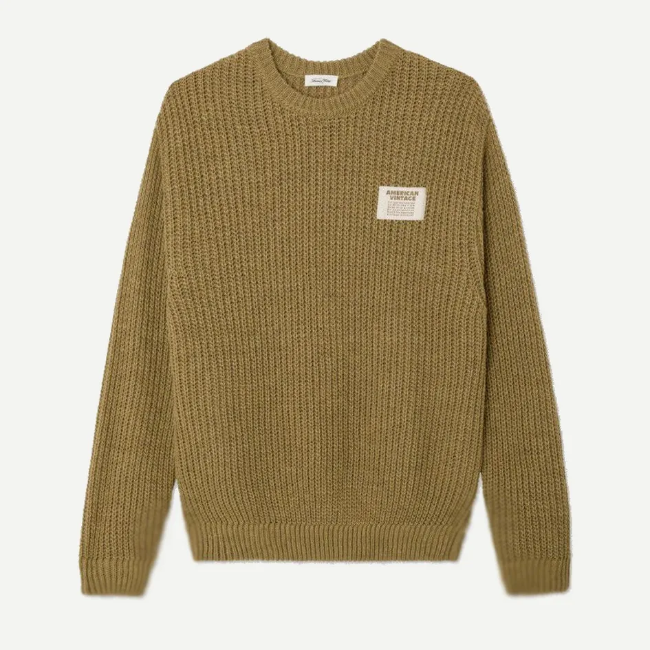 [MCYR18ANOMADE] Pull Boule ML Col Rond CYROW "Nomade Chiné" - MCYR18A (S)