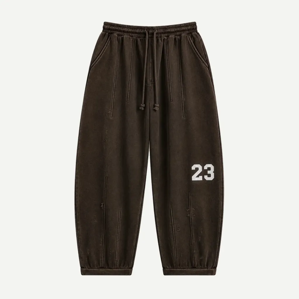 Pantalon Large Délavé SUNFADED JUMBO "Brown" - SUNFADEDJUMBO