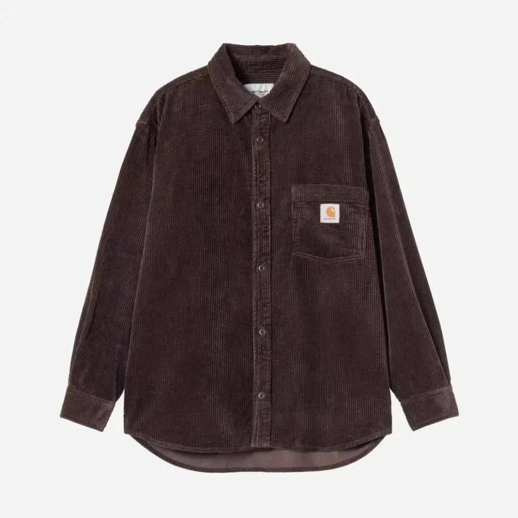 [I037059_33H_02] L/S Loyde Shirt "Palisander / Rinsed" - I037059_33H_02 (XS)