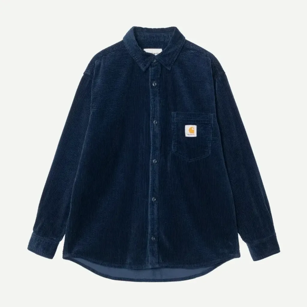 [I037059_1C_02] L/S Loyde Shirt "Dark Navy / Rinsed" - I037059_1C_02 (XS)