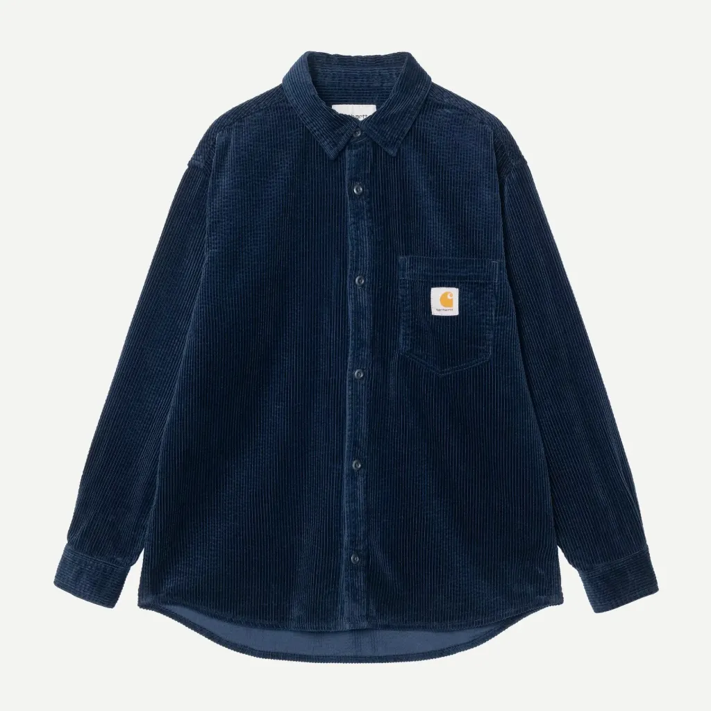 L/S Loyde Shirt "Dark Navy / Rinsed" - I037059_1C_02