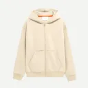 Sweatshirt Zippé Little PAUL NY "Latte" - LITPAULNYLATTE
