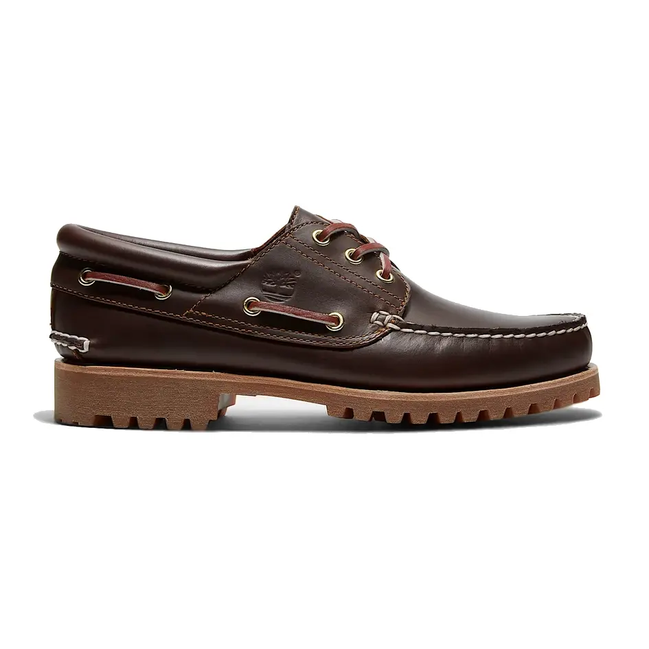 [TB030003214] Authentic 3-Eye Boat Shoe "Brown" (40)