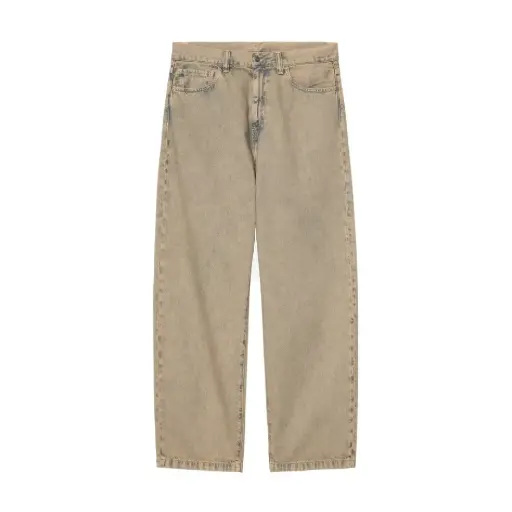 [I035820_3FU_GD] Landon Pant Garment dyed "Blue / Leather"