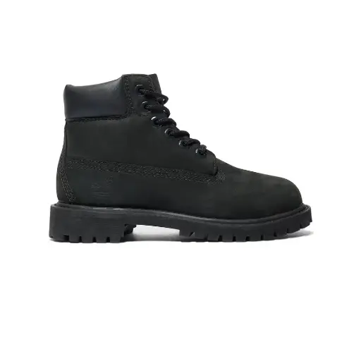 [TB112707001] 6 Inch Lace Waterproof Boot Kids "Black"