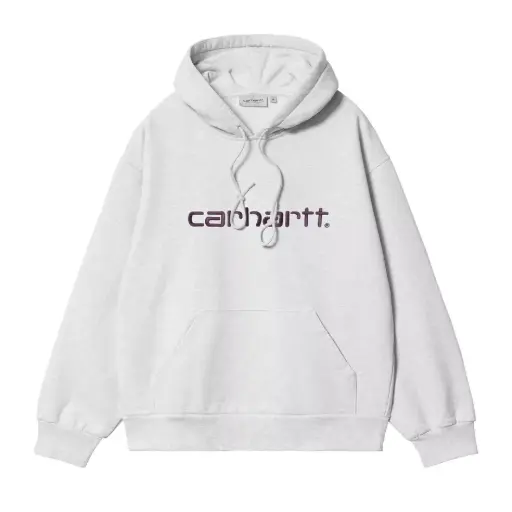 [I030547_3PN_XX] Hooded Carhartt Sweat "Ash Heather / Cozy Purple"