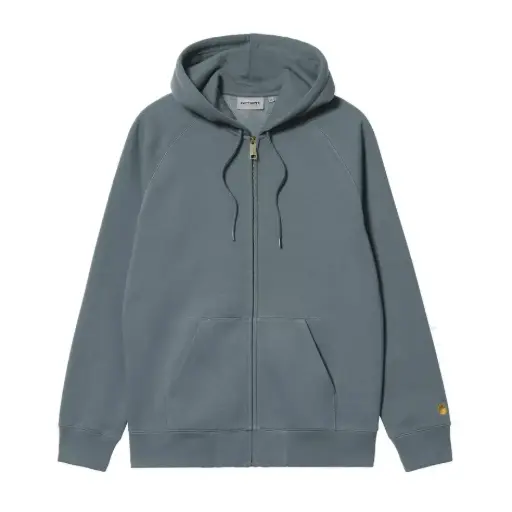 Hooded Chase Jacket "Cozy Blue / Gold"