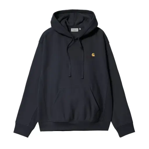 [I028279_J0_XX] Hooded American Script Sweat "Deep Night"
