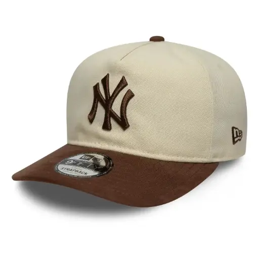 [60771819] 9FIFTY A-Frame Snapback New York Yankees Suede Visor "Beige"