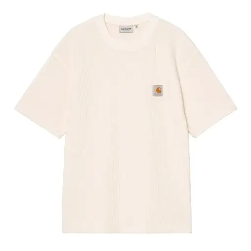 [I036185_05_GD] S/S Nelson Waffle T-Shirt "Natural"