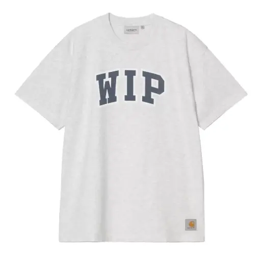 [I036193_482_60] S/S WIP III T-Shirt "Ash Heather" Heavy Stone Wash
