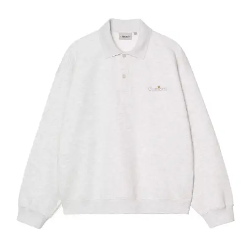 [I036349_482_XX] WIP Label Polo Sweat "Ash Heather"