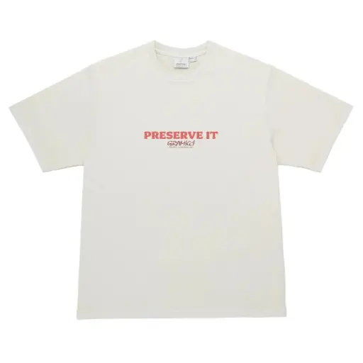 [G6SU-T119-NTPG] Footprints Tee "Pigments naturels"