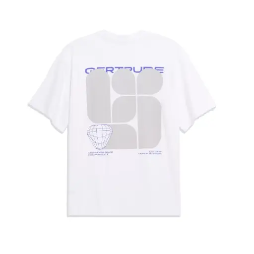 [E26LITLEONCEGEOWHITE] Tee-shirt Little Leonce Geometry "White" - E26LITLEONCEGEO