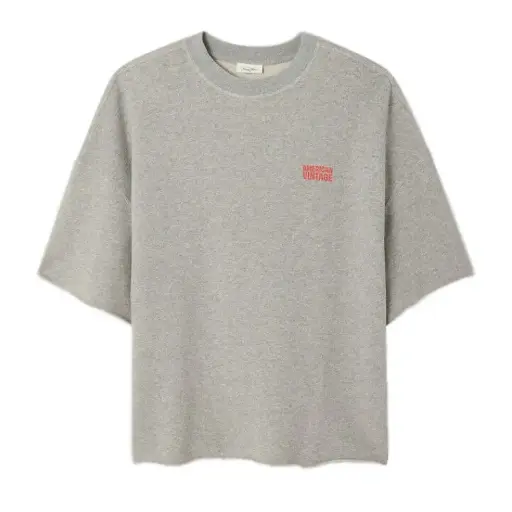 [MNYZ03B] Sweat Manches Courtes NYZZOW "Gris Chiné" - MNYZ03B